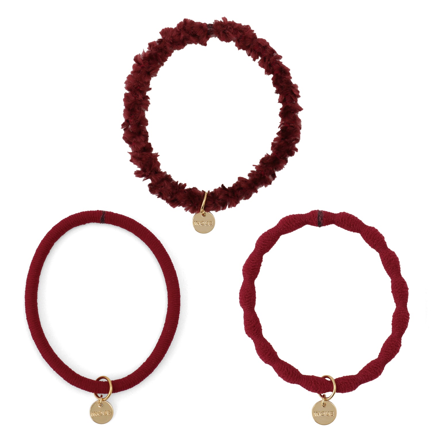 MyRubber] Essential Picks ワインレッド / 3種セット ヘア