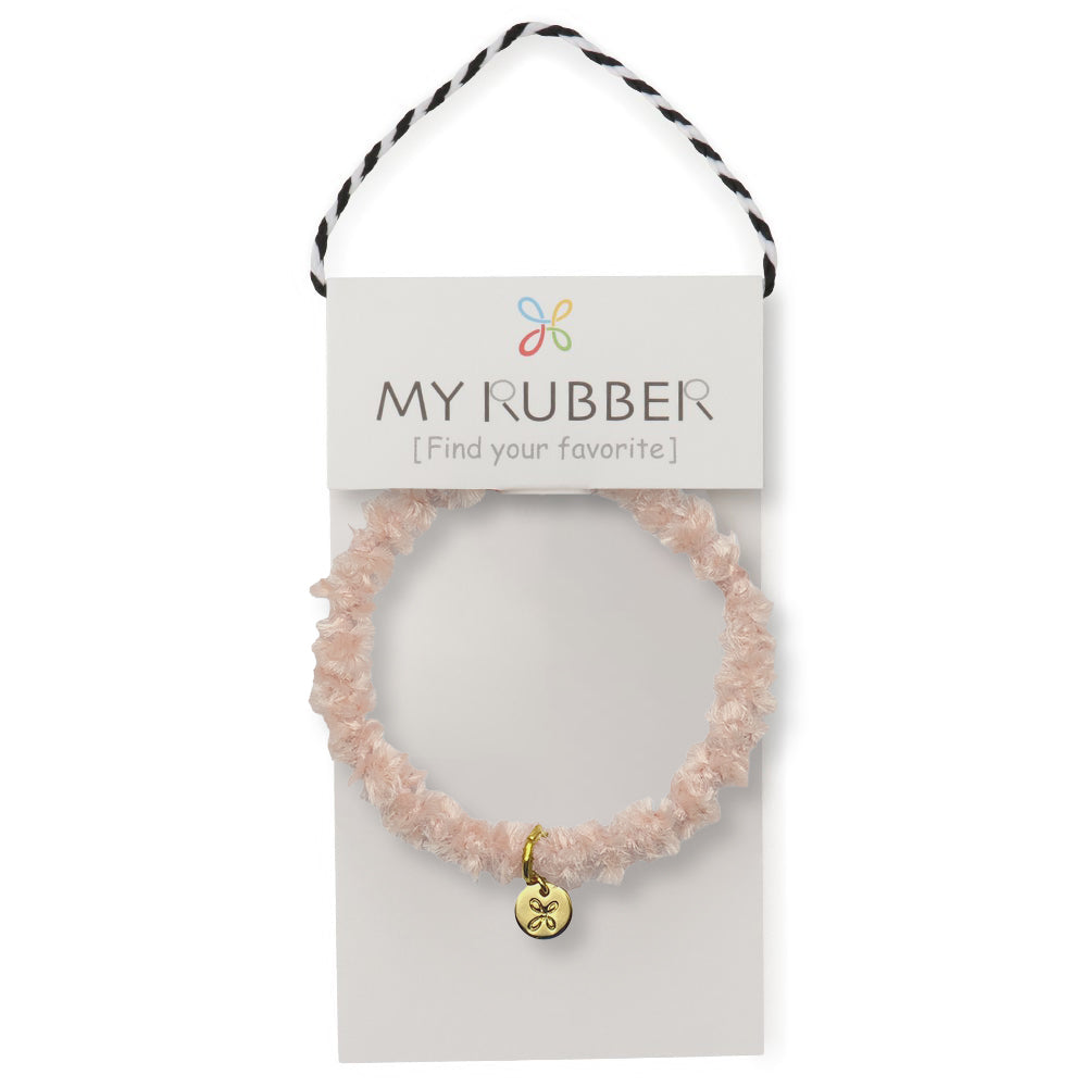 MyRubber] フワリングL パウダーピンク / ヘアアクセサリー ヘアゴム