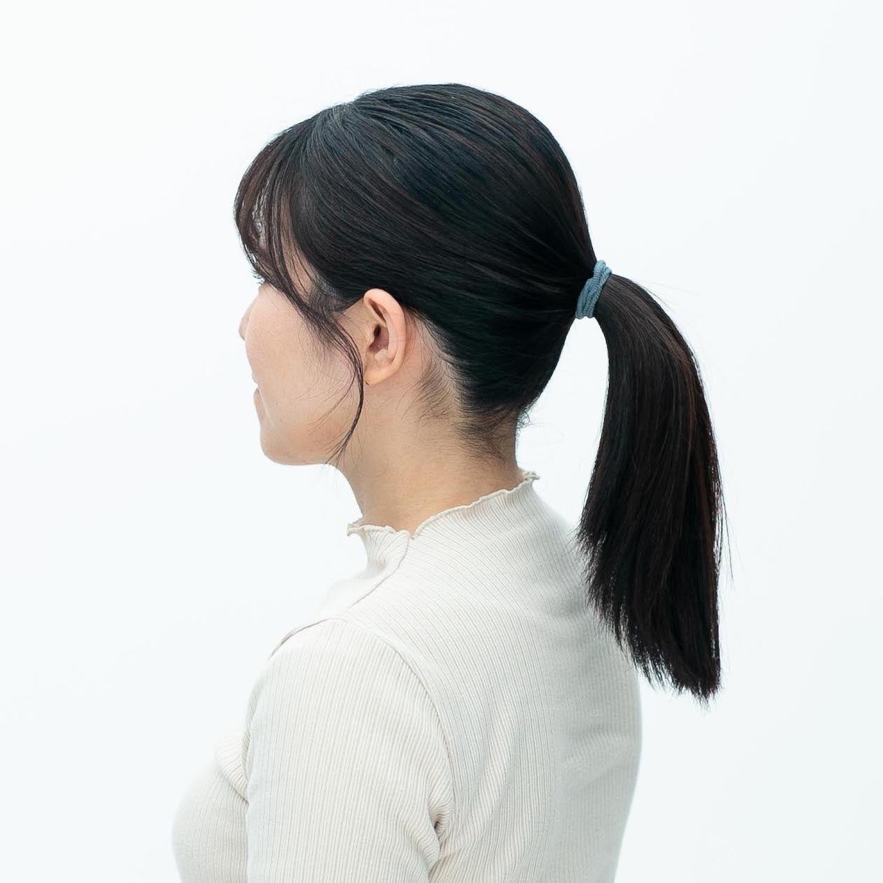 髪を結ぶゴム MyRubber] ピッタリングL パウダーピンク / ヘアアクセサリー ヘアゴム