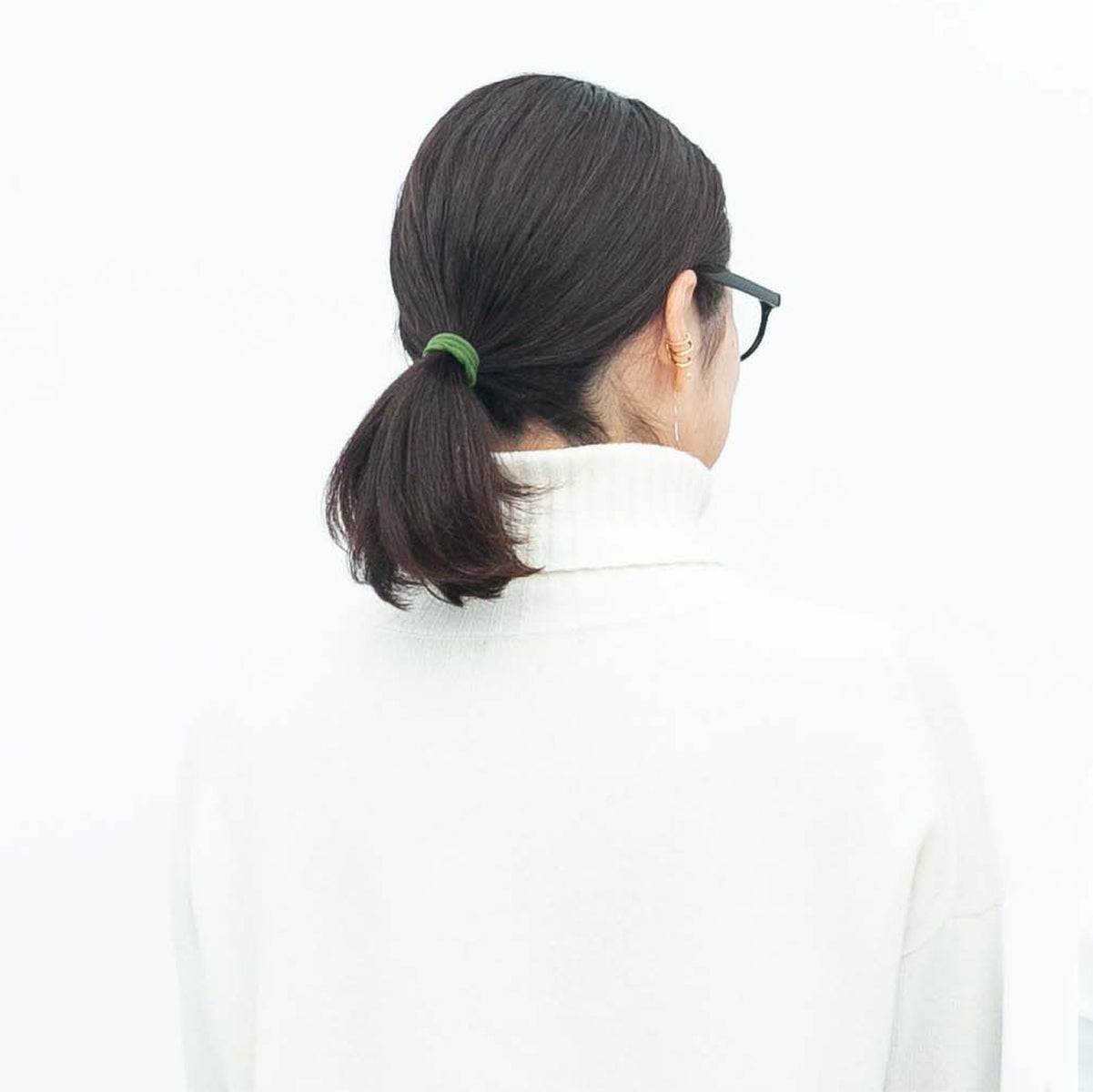 [MyRubber] ピッタリングL パウダーピンク / ヘアアクセサリー ヘアゴム 毛量多め しっかり結ぶ ポニーテール