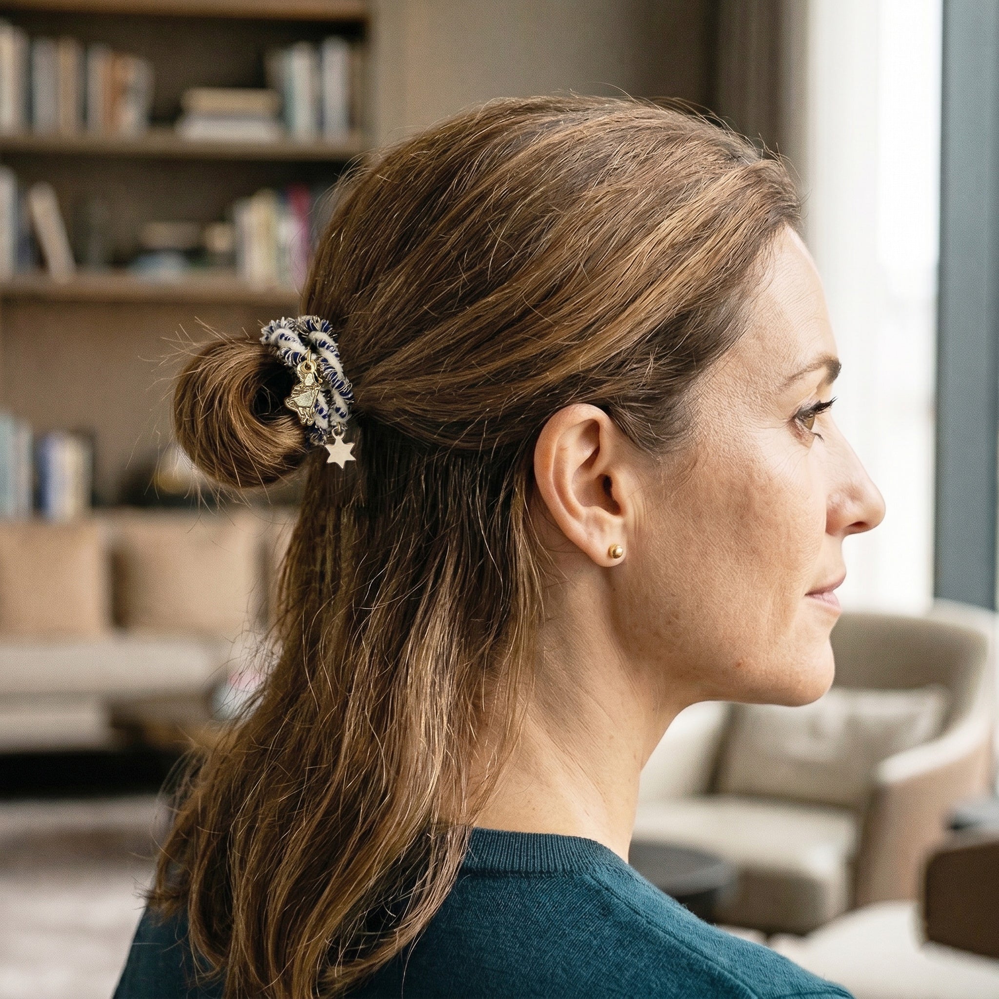 ヘアアクセサリー MOOMIN INOUE] MOOMIN・COMET IN MOOMINLANDヘアゴム（スナフキン） – inoue-braid