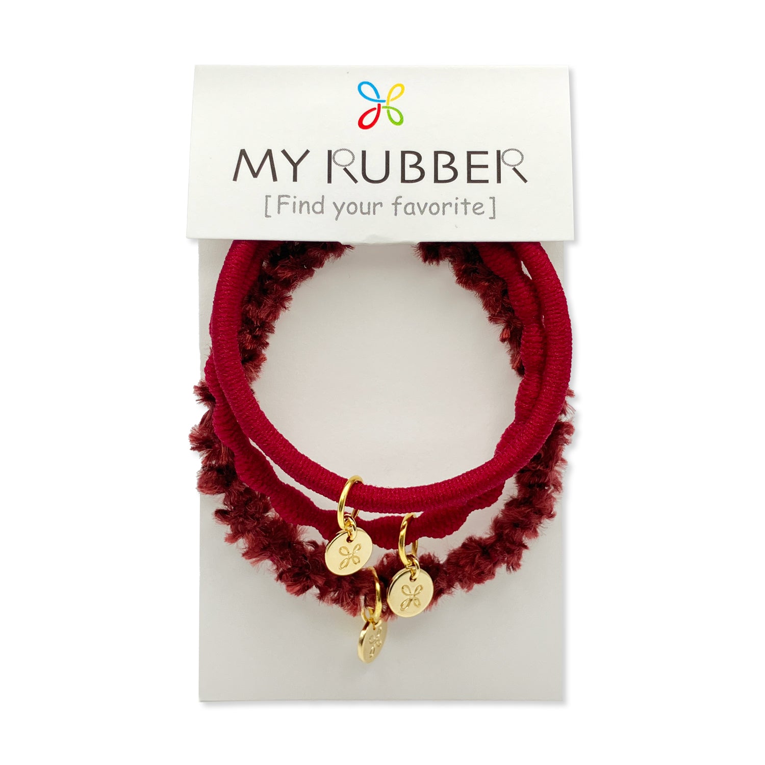 MyRubber] Essential Picks ワインレッド / 3種セット ヘア