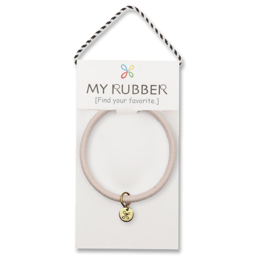 [MyRubber] ピッタリングL パウダーピンク / ヘアアクセサリー ヘアゴム 毛量多め しっかり結ぶ ポニーテール