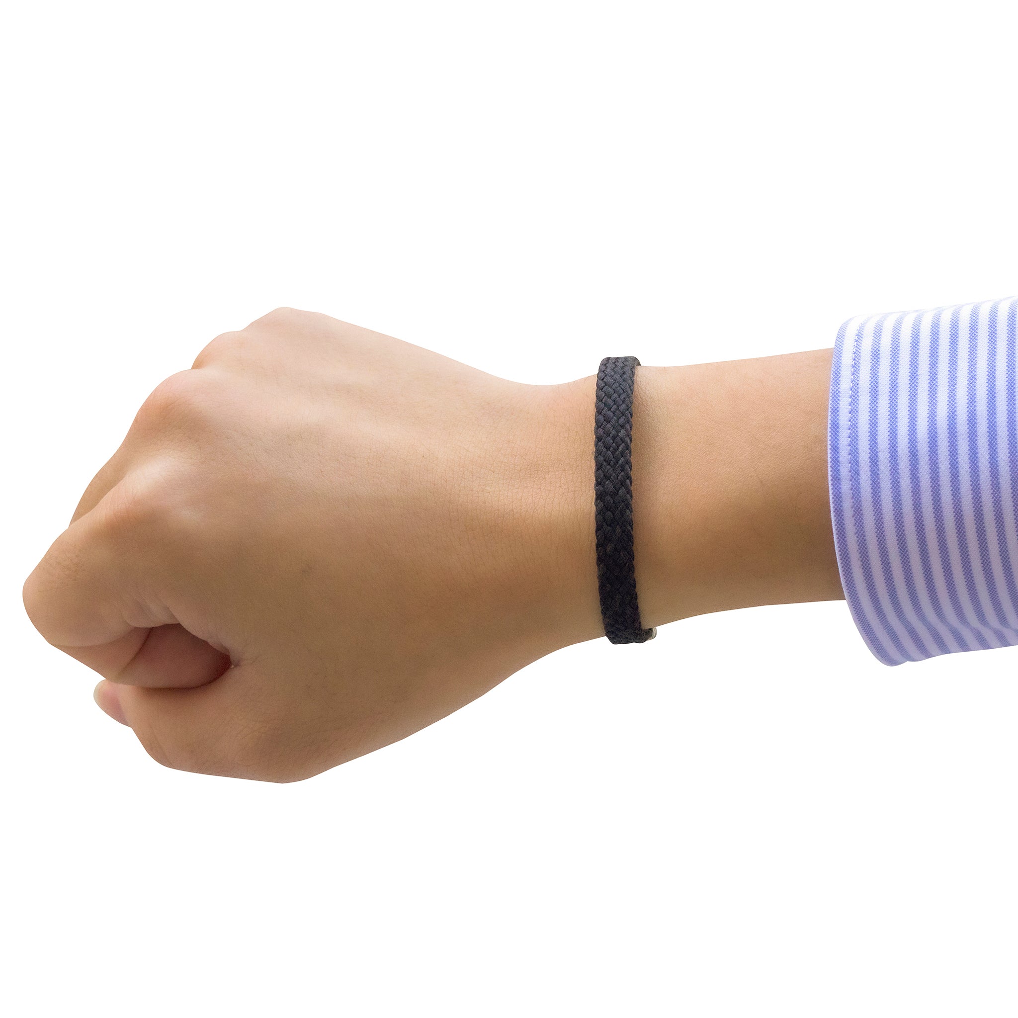 INOUE]静電軽減アームミサンガ （無地） S M L 黒 / 静電気軽減