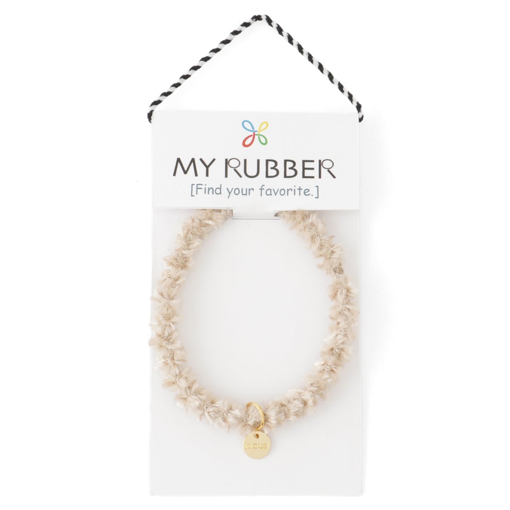 MyRubber] フワリングL ライトベージュ / ヘアアクセサリー