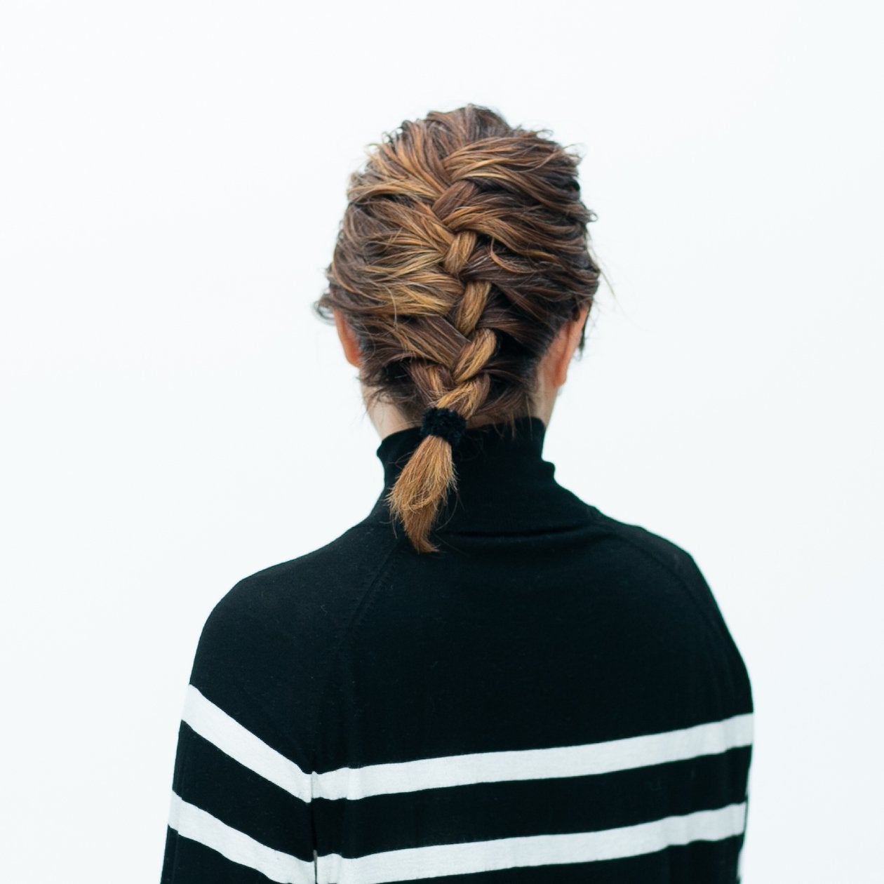 [MyRubber] フワリングL ブラック / ヘアアクセサリー ヘアゴム 優しく結ぶ 髪に跡が残りにくい パーマ ゆるヘア