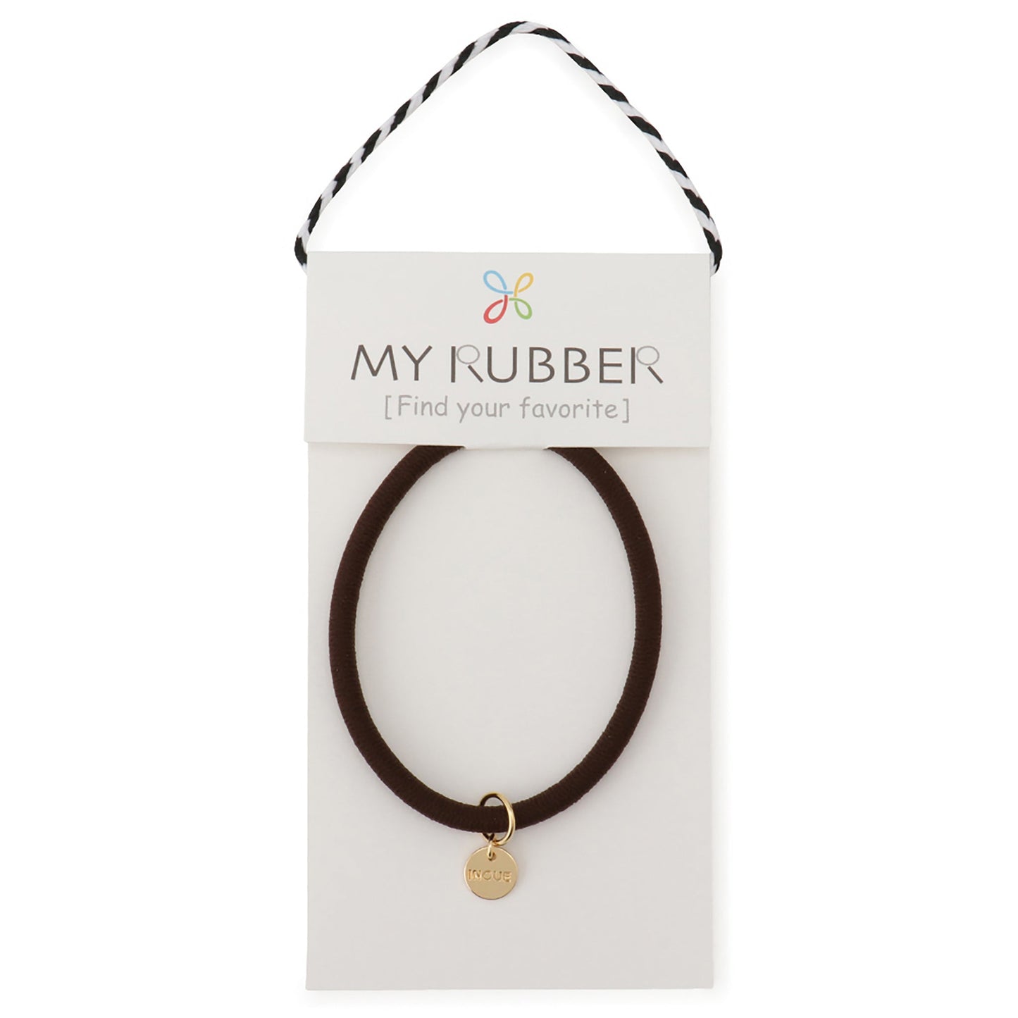 [MyRubber] ピッタリングL チョコレートブラウン / ヘアアクセサリー ヘアゴム 毛量多め しっかり結ぶ ポニーテール