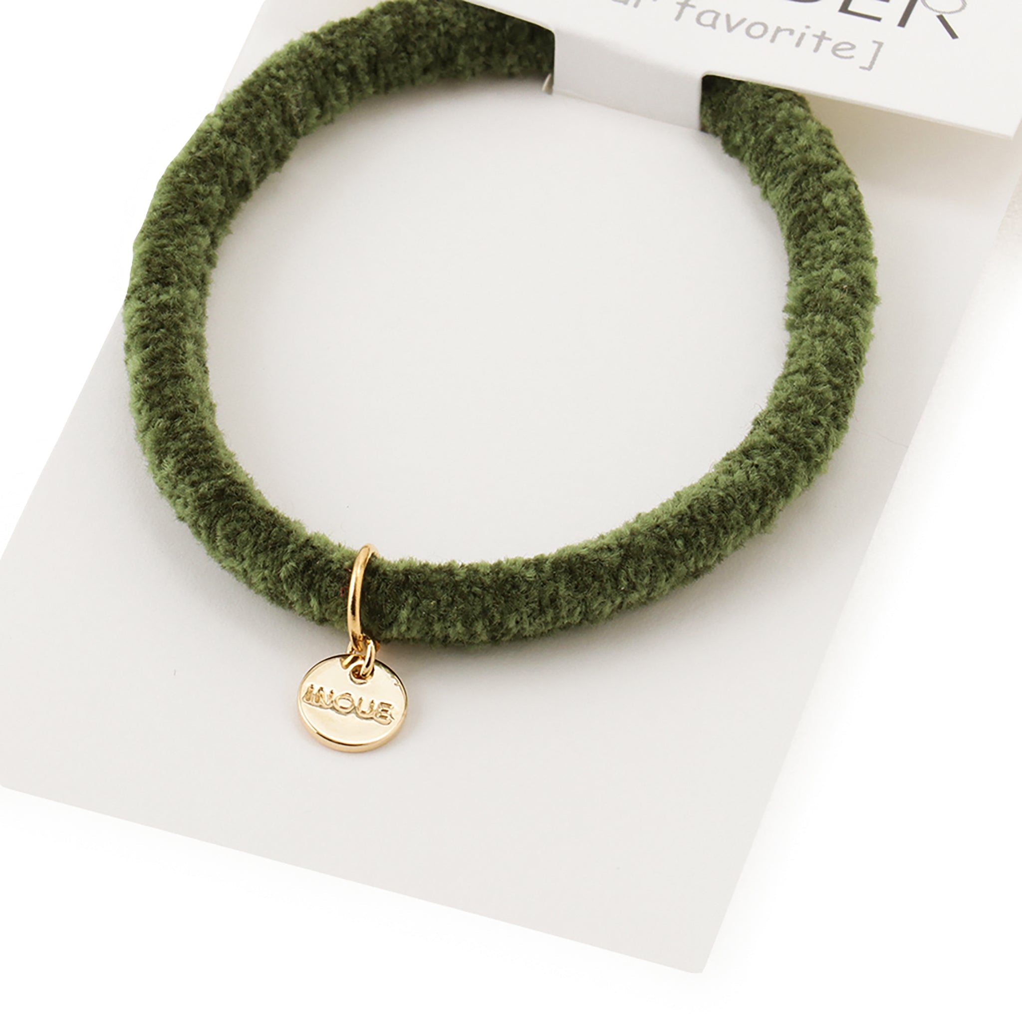 MyRubber] モコリングL カーキグリーン / ヘアアクセサリー ヘアゴム