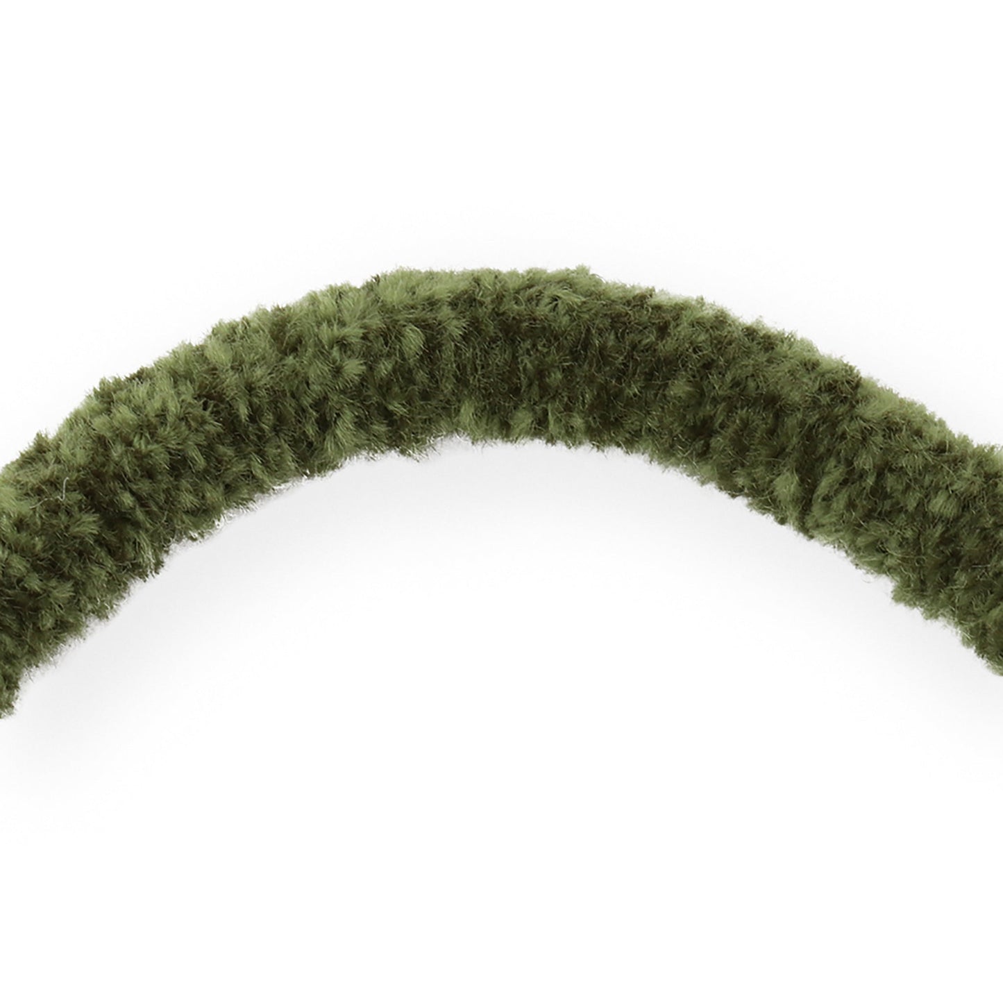 [MyRubber] モコリングL カーキグリーン / ヘアアクセサリー ヘアゴム 優しく結ぶ 髪に跡が残りにくい カジュアル パーマ ゆるヘア