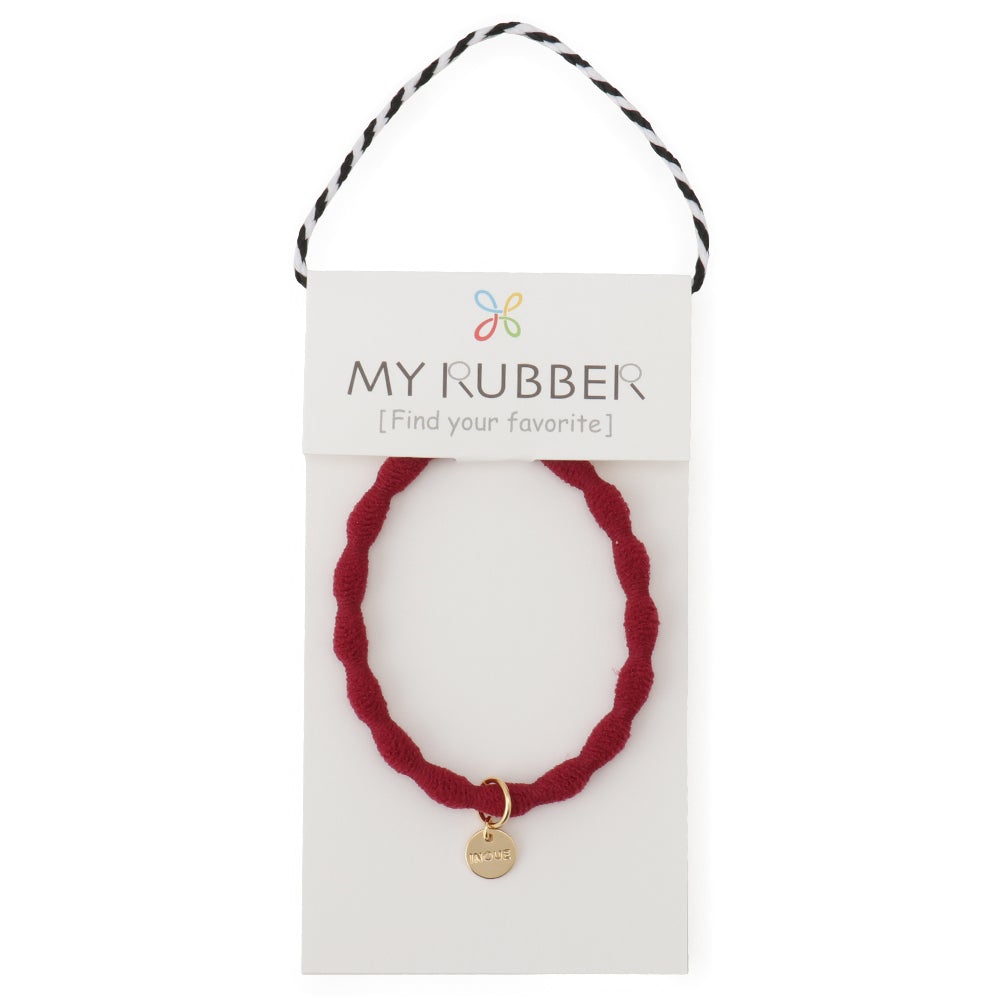 ヘアゴム    ♡キレイ(๑♡ᴗ♡๑)秋冬ワイン＆レッド♡ MyRubber] ポコリングL ワインレッド / ヘアアクセサリー ヘアゴム 毛