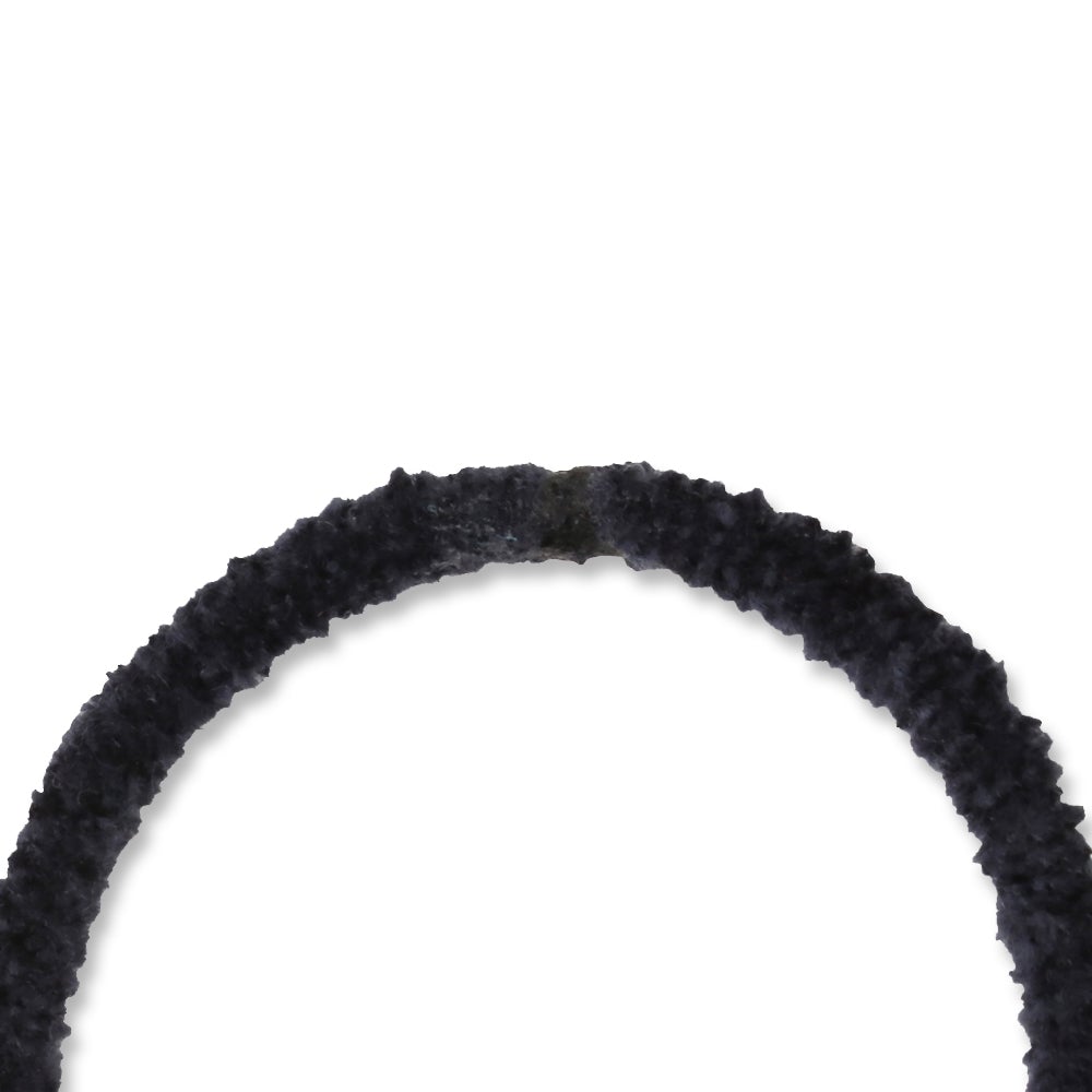 [MyRubber] モコリングS ブラック / ヘアアクセサリー ヘアゴム 髪が細い 小さめ ヘアアレンジ カジュアル ミニサイズ